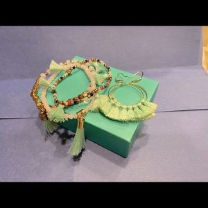 Origami Owl Hostess Exclusive Kindness Matters Tassel earrings bracelet set